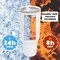 Makerflo 40 oz Glitter Shimmer Sublimation Blank Tumbler with Lid and Straw | Craft-Ready for DIY Gifts & Personalization (Sublimation, Epoxy, UV DTF, Vinyl, and Laser Engraving)